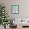 Stupell Industries Vintage Pastel Holiday Reindeer Framed Floater Canvas Wall Art